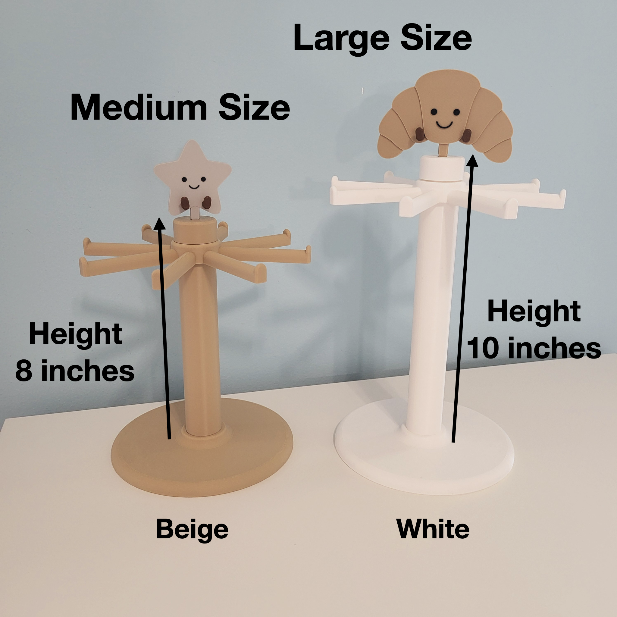 Jellycat Style Spinner Display Stand for Keychains| Desk Decor Organizer|Toy & Bag Charm Display|Gift for Jellycat Fans| Jellycat Collectors - Image 7