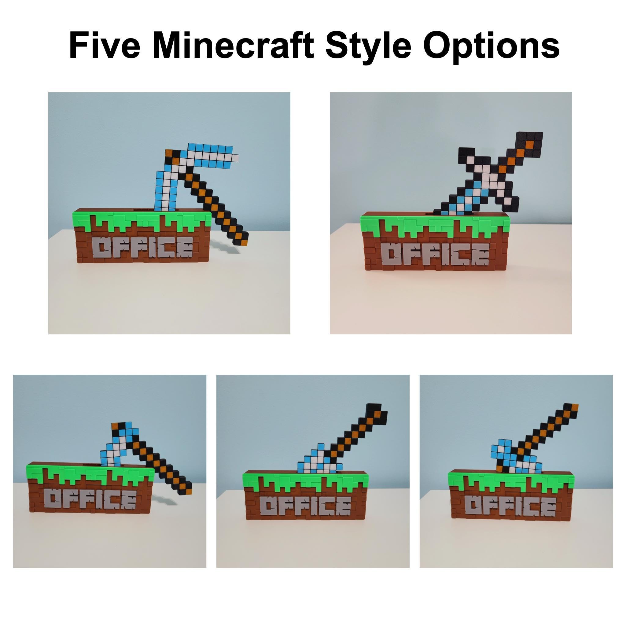 Minecraft Style Door Name Sign, Game Room Wall Decor, Kids Room Sign, Desk Decoration - Image 7