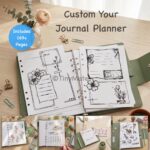 Undated Journal Bundles | Done-for-You Printable Digital Pages | A5/A4 Size/Us Letter | No Design Needed Daily Weekly Monthly Yearly
