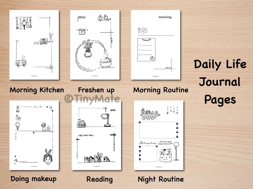 Undated Journal Bundles | Done-for-You Printable Digital Pages | A5/A4 Size/Us Letter | No Design Needed Daily Weekly Monthly Yearly - Image 6