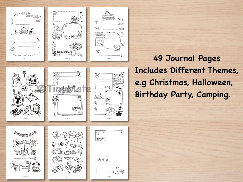 Undated Journal Bundles | Done-for-You Printable Digital Pages | A5/A4 Size/Us Letter | No Design Needed Daily Weekly Monthly Yearly - Image 7