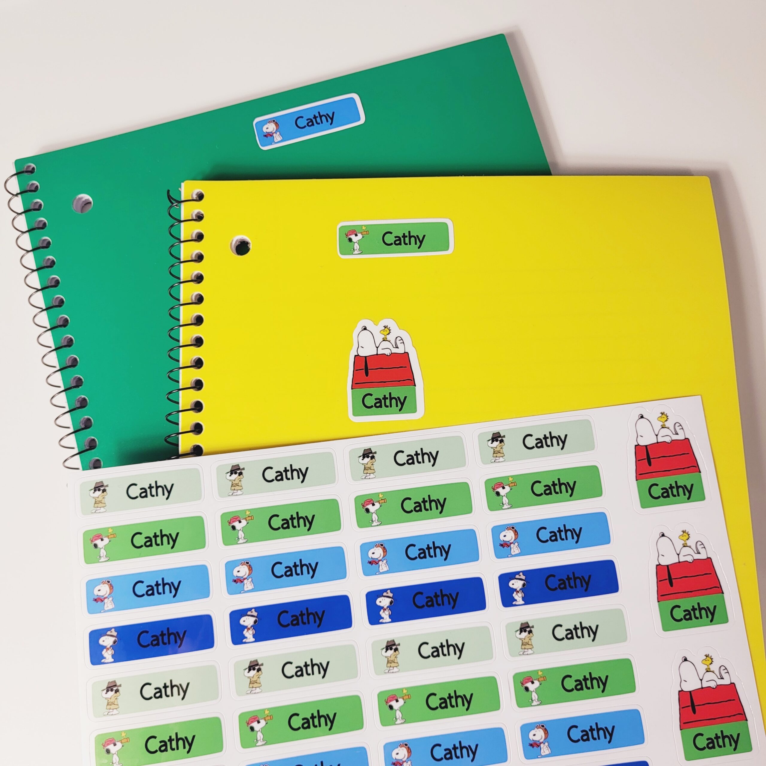 88 Pcs Snoopy Custom Name Sticker, Daycare Label, School Supply Sticker, Personalized Gift Label, Kids Bottle Label - Image 3