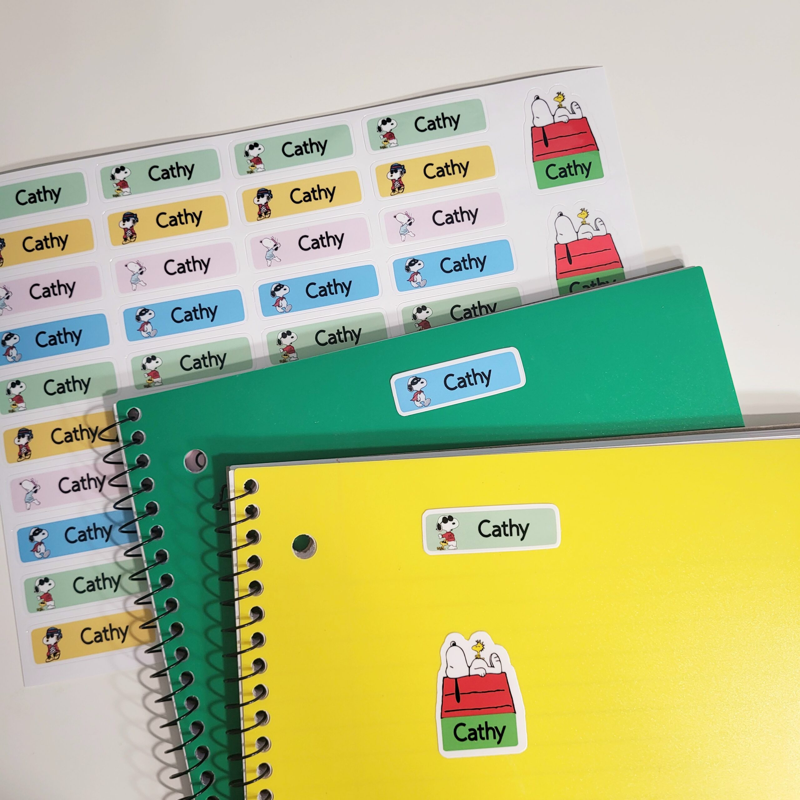 88 Pcs Snoopy Custom Name Sticker, Daycare Label, School Supply Sticker, Personalized Gift Label, Kids Bottle Label - Image 4