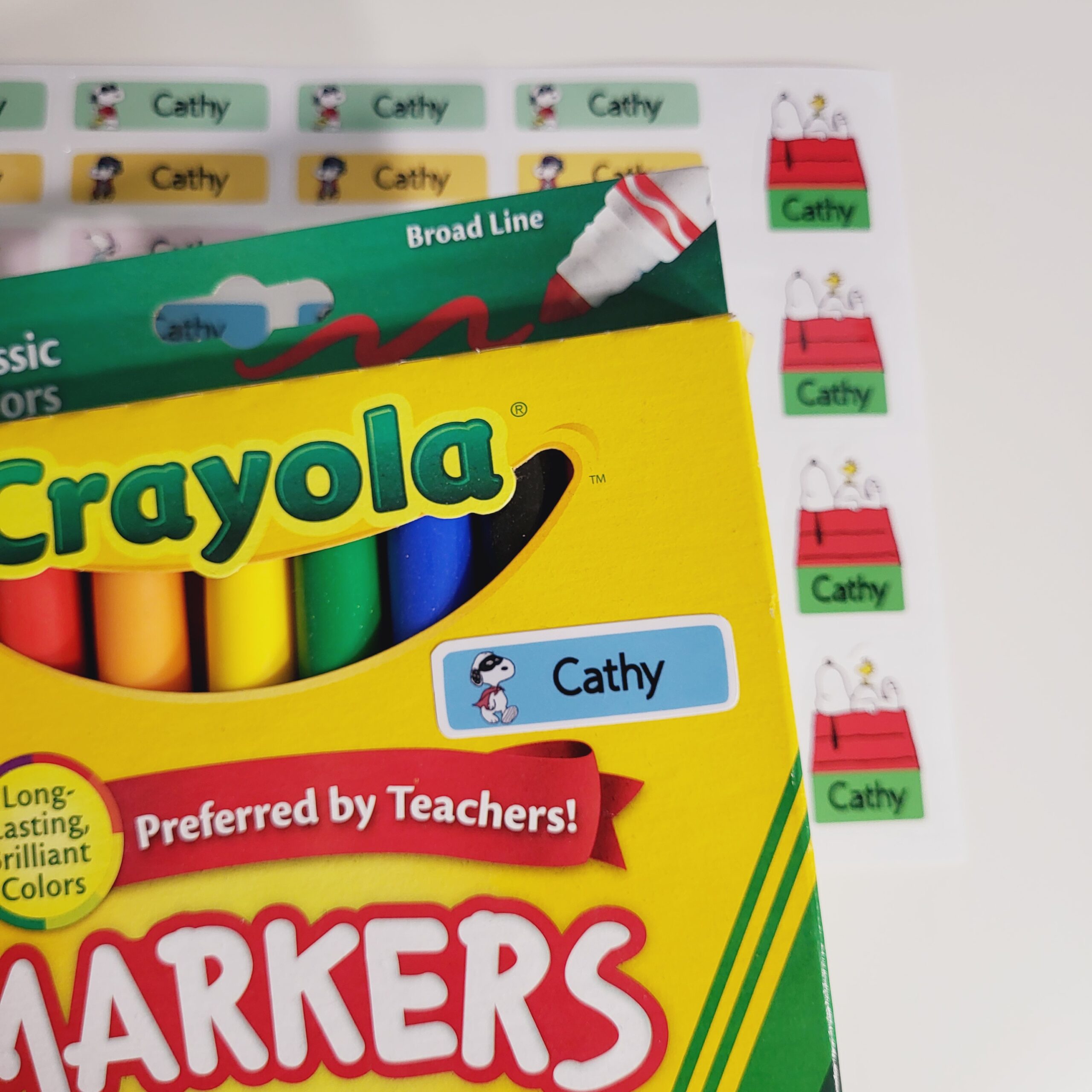 88 Pcs Snoopy Custom Name Sticker, Daycare Label, School Supply Sticker, Personalized Gift Label, Kids Bottle Label - Image 6