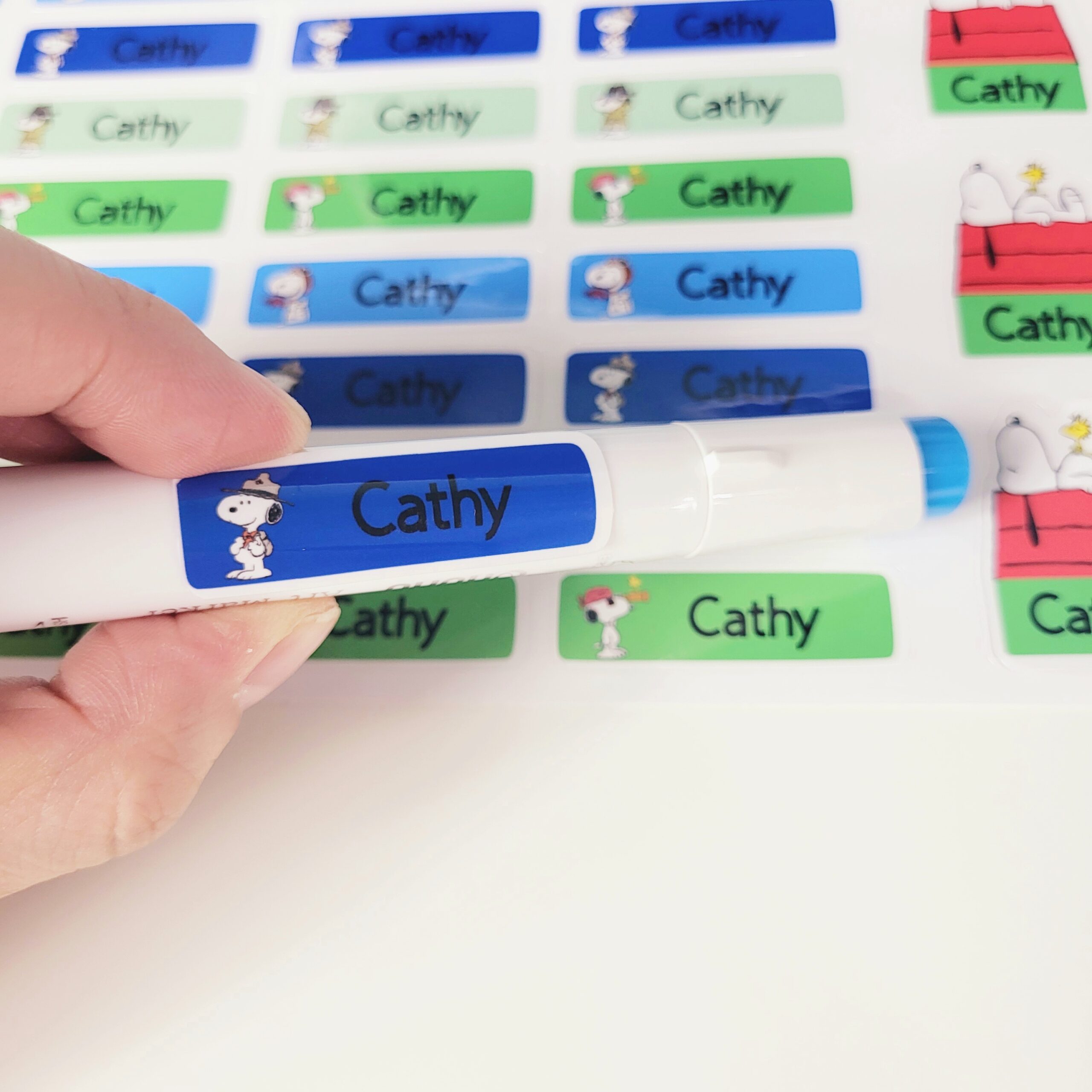 88 Pcs Snoopy Custom Name Sticker, Daycare Label, School Supply Sticker, Personalized Gift Label, Kids Bottle Label - Image 6