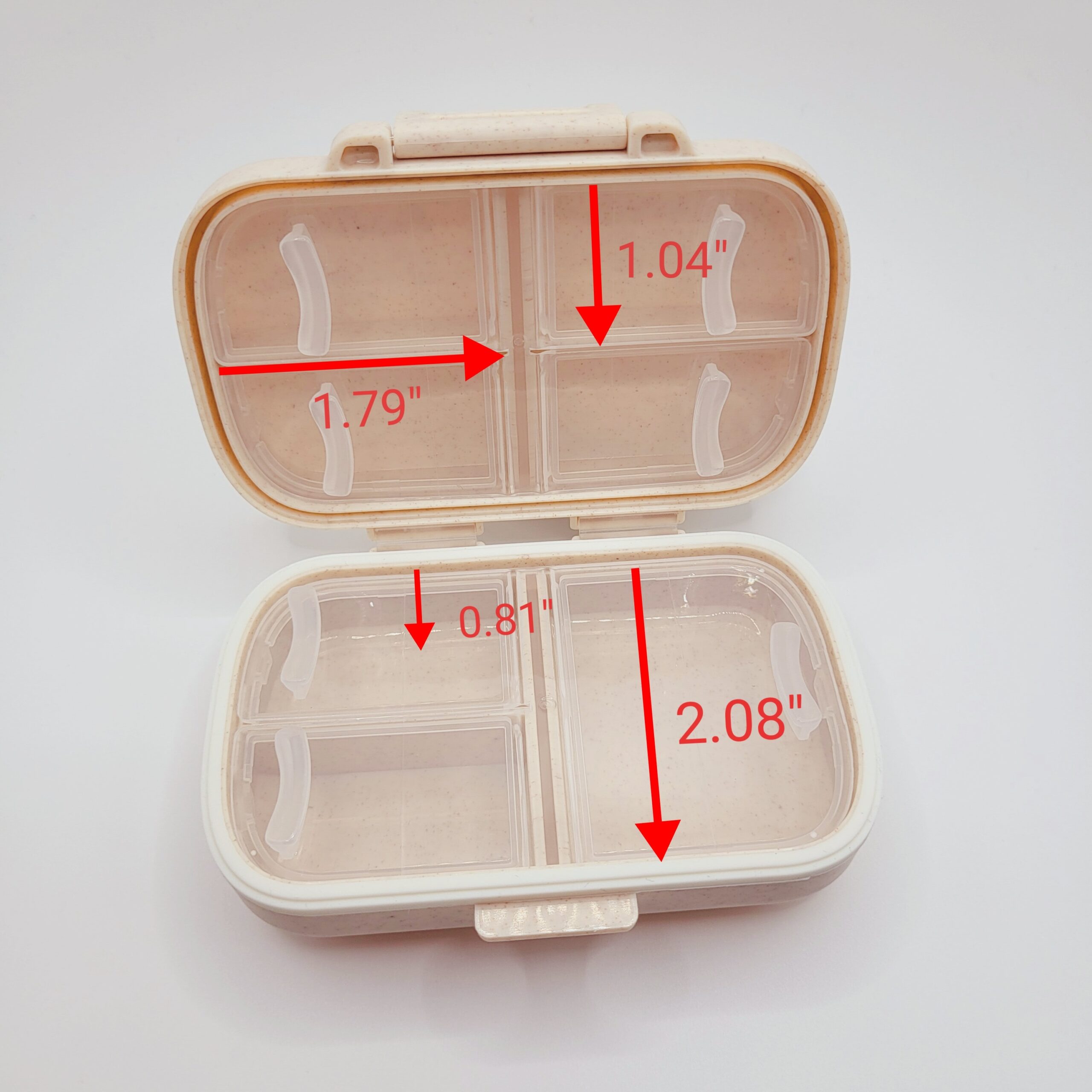 Travel Pill Case with 281 Pre-cut Pill Labels, Mini Stickers in Small, Medium, Large Sizes for Pill Organizer, Vitamin Storage Container - Image 9