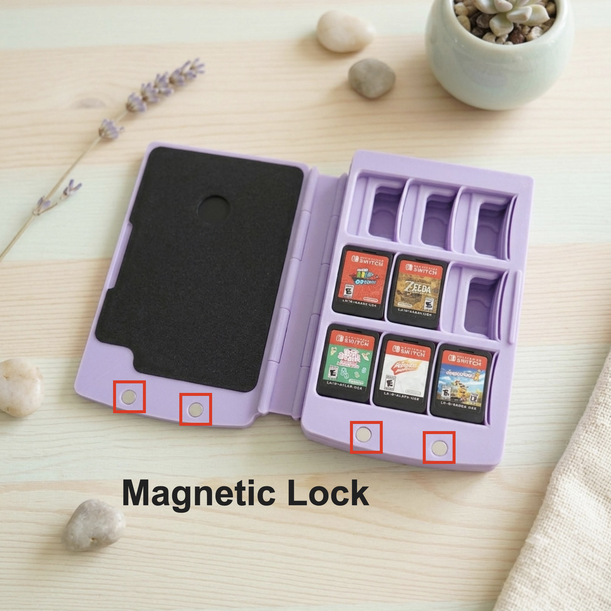 Switch Game Holder + 4 Screen Plates, 27 Games Slots, 3D-Printed Gamesbook, Game Organizer, Gift for Boyfriend, Switch Fans Gift - Image 8