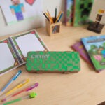 Custom Pixel Name Pencil Box, Personalized Pencil Box, Back to School Supplies, PixelArt Pencil Holder, Back to School Gift, Kids Pencil Box