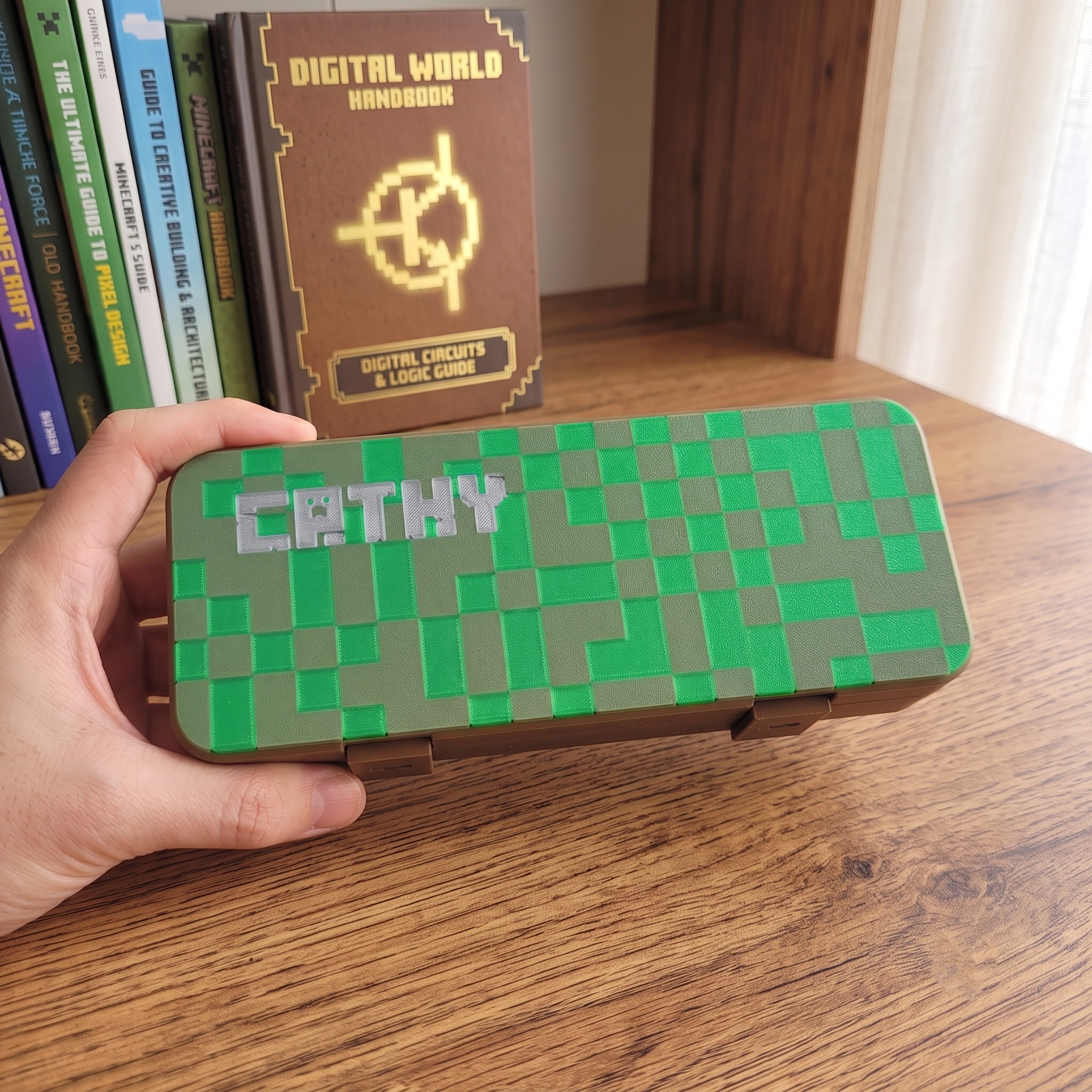Custom Pixel Name Pencil Box, Personalized Pencil Box, Back to School Supplies, PixelArt Pencil Holder, Back to School Gift, Kids Pencil Box - Image 3