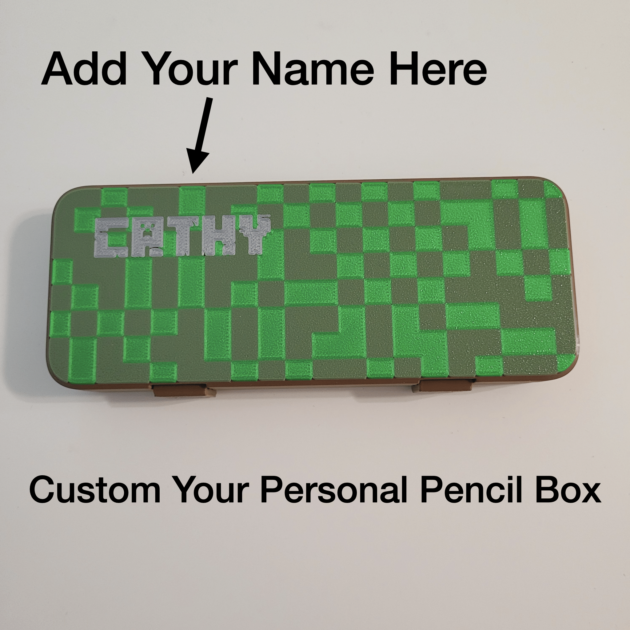 Custom Pixel Name Pencil Box, Personalized Pencil Box, Back to School Supplies, PixelArt Pencil Holder, Back to School Gift, Kids Pencil Box - Image 6