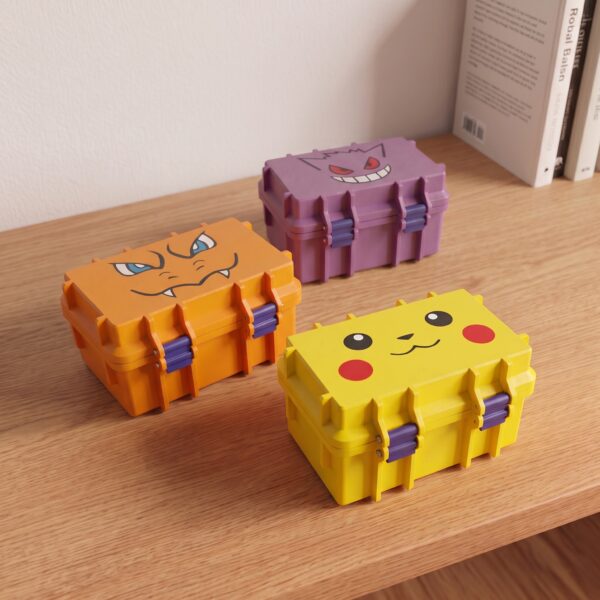Pokémon Card Storage Box, Up to 34 Toploaders, TCG Trading Card Case